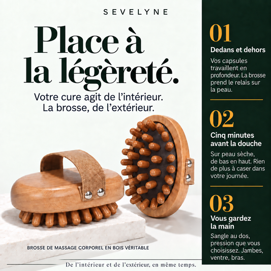 Brosse Lymphatique en Bois